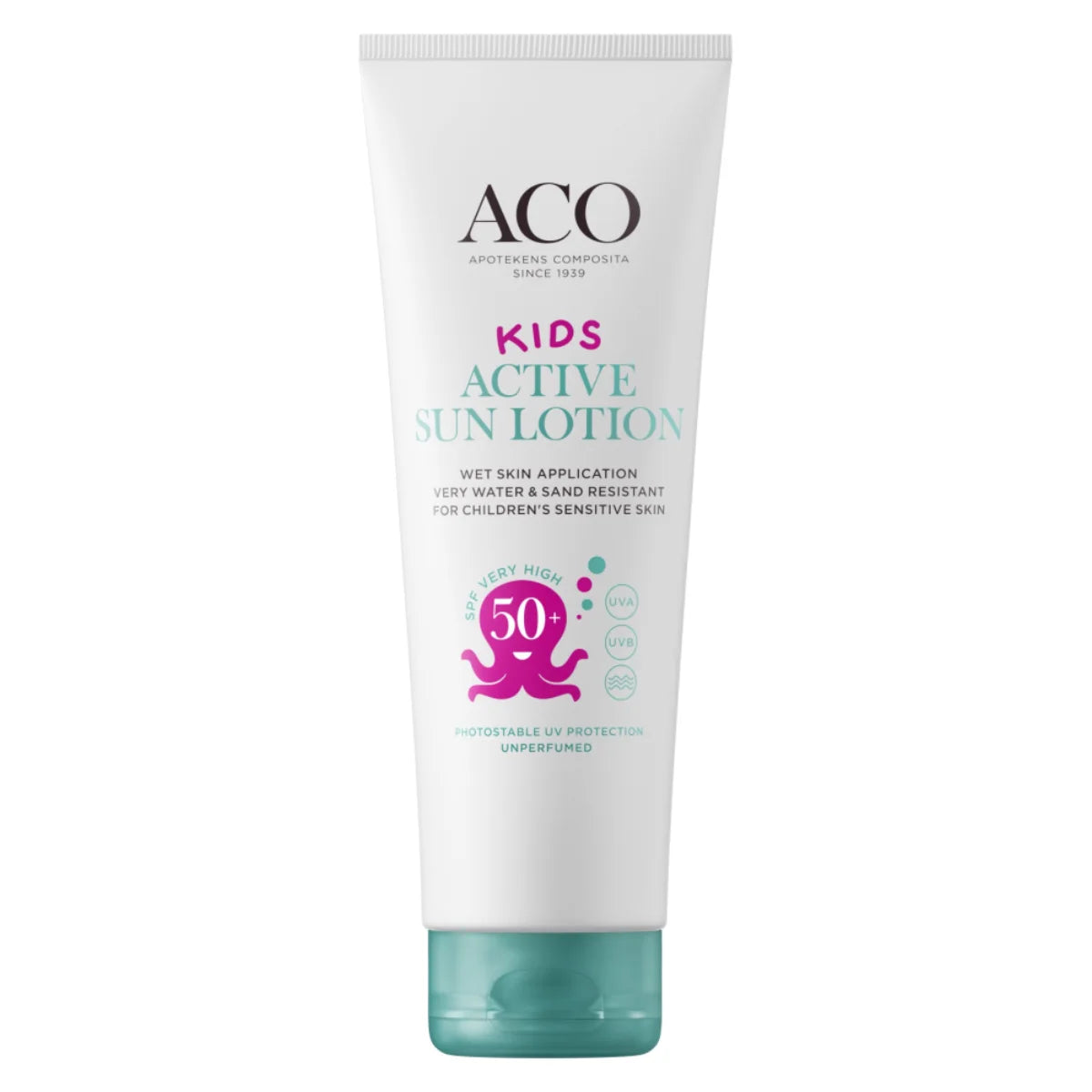ACO Sun Kids Active Sun Lotion SPF 50+ aurinkovoide lapsille 250 ml