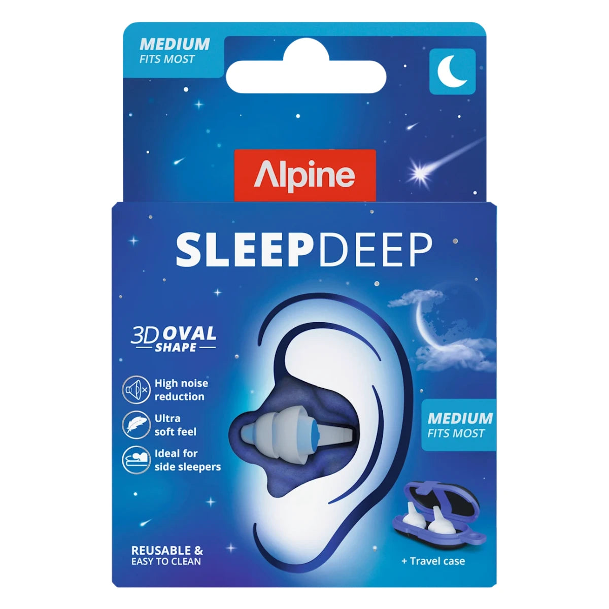 Alpine SleepDeep korvatulpat Medium 1 pari