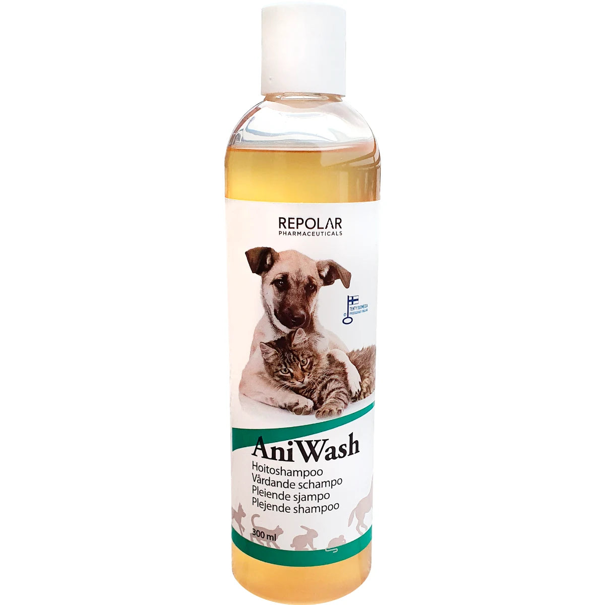 ANIWASH hoitoshampoo eläimille 300 ml rauhoittaa eläinten iho-ongelmia