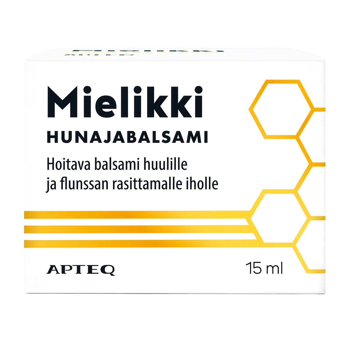 Apteq Mielikki hunajabalsami 15 ml huulille ja flunssan rasittamalle iholle