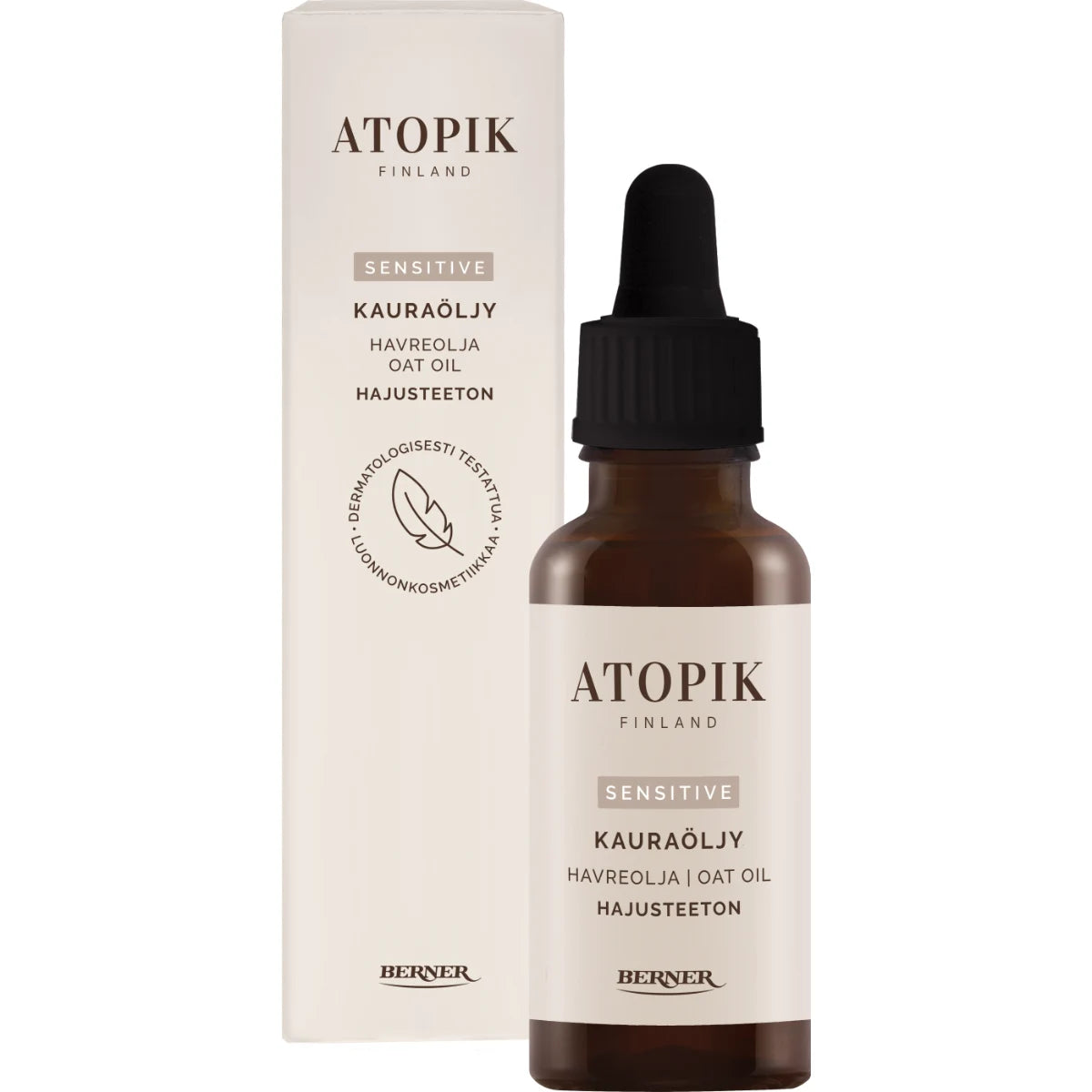 Atopik Sensitive Kauraöljy 30 ml hajusteeton kasvoöljy
