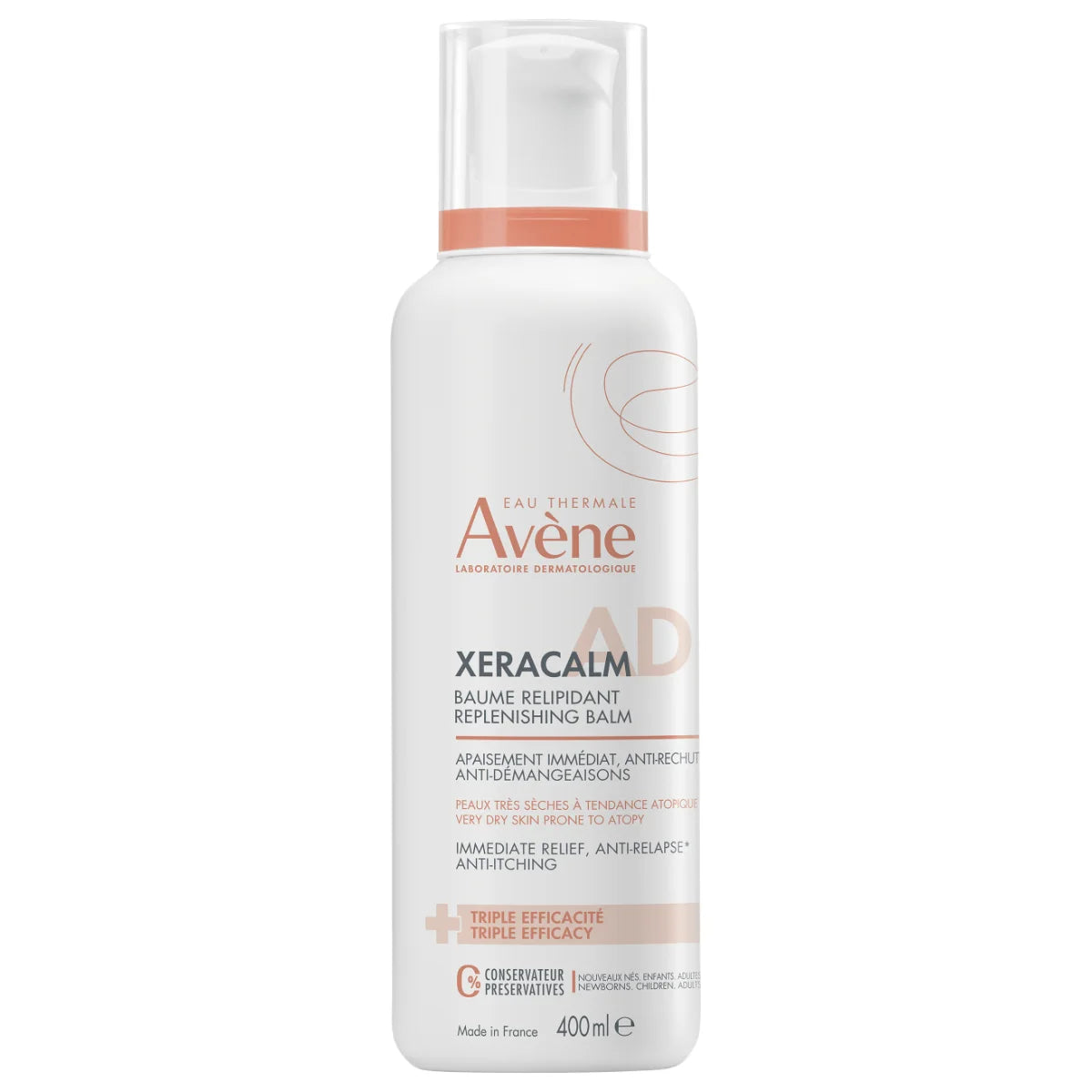 Avène XeraCalm A.D Balm 400 ml – rauhoittava balmi atooppiselle iholle