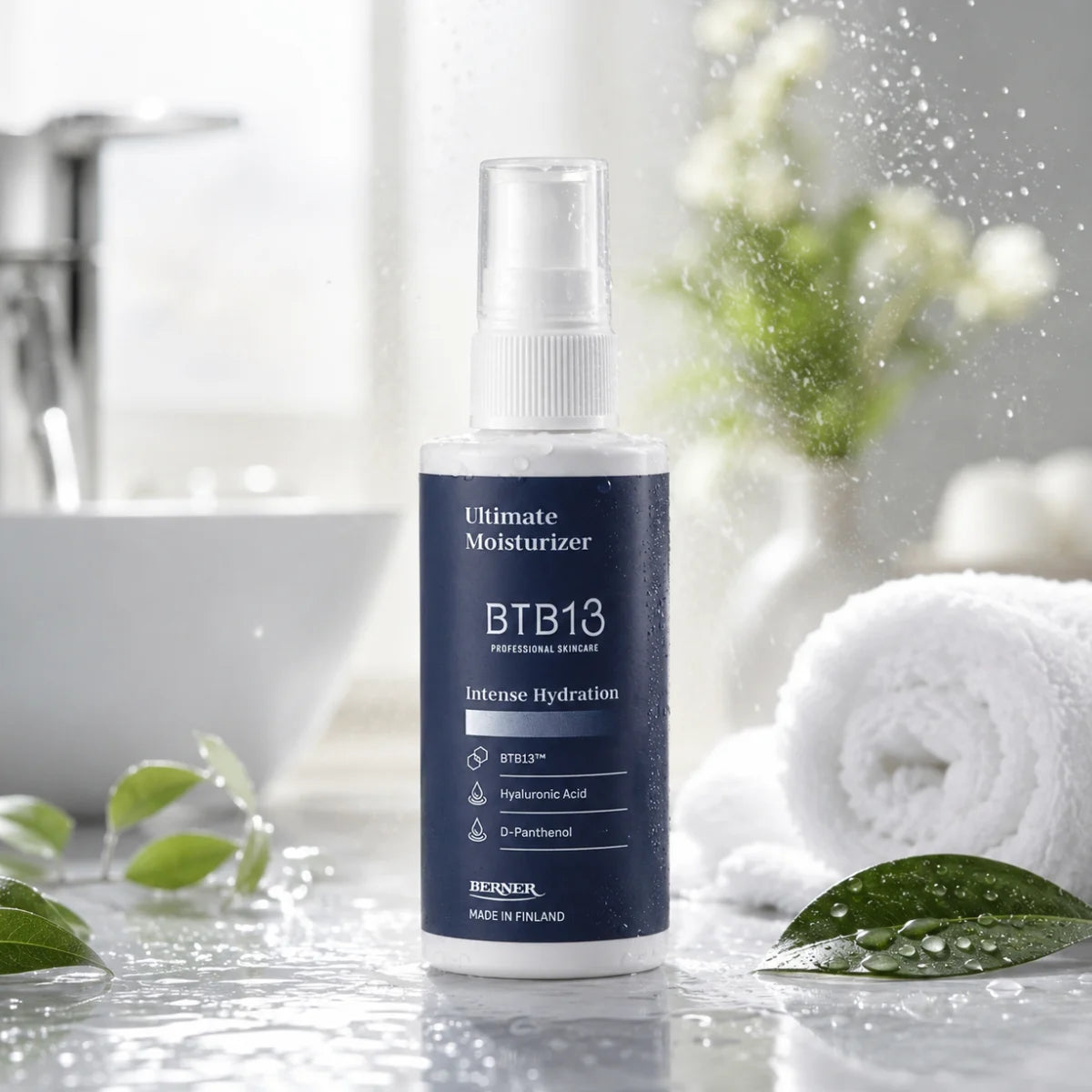 BTB13 Intense Hydration Ultimate Moisturizer kosteuttava kasvosuihke, sopii myös meikin päälle