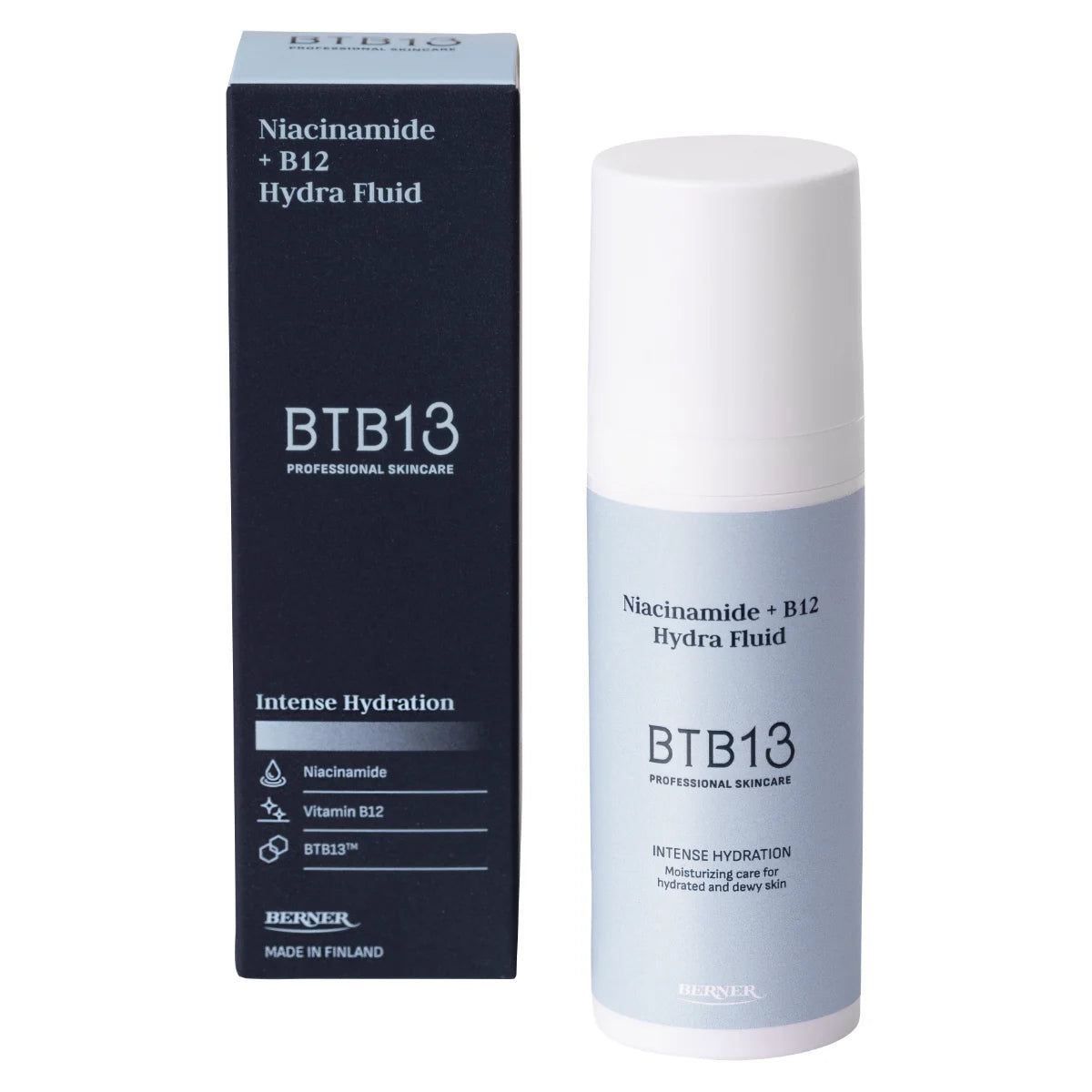 BTB13 Niacinamide + B12 Hydra Fluid 50 ml niasiiniamidia sisältävä tehokosteuttaja