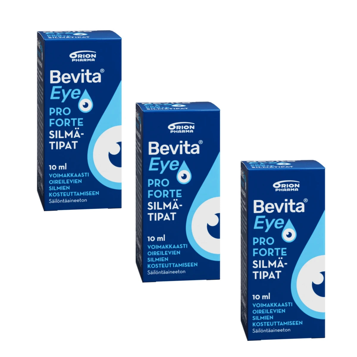 Bevita Eye Pro Forte silmätippa pullo 3x10 ml – osta enemmän kerralla edullisemmin
