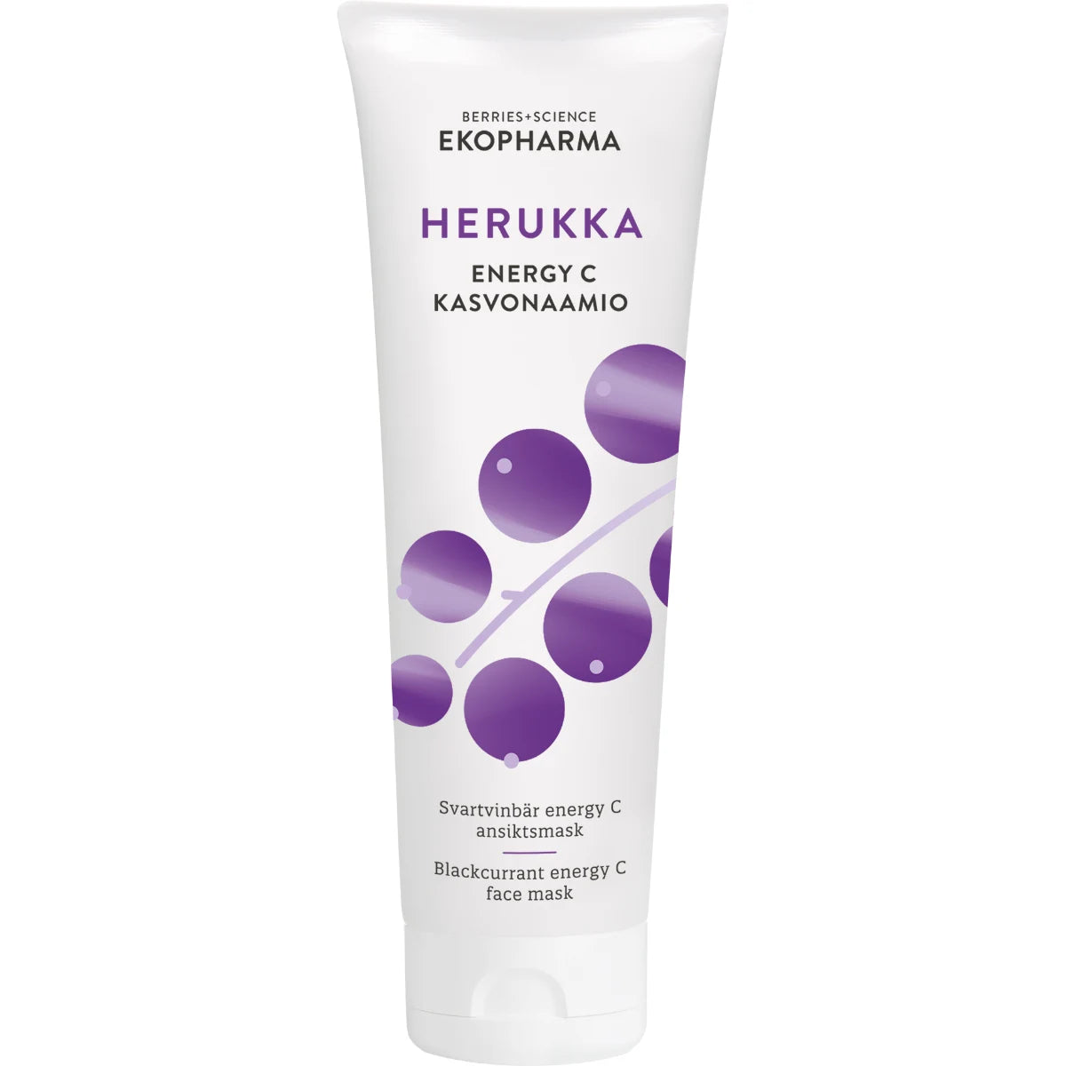 Ekopharma Herukka Energy C Kasvonaamio 50 ml – Rauhoittava hoitovoide herkälle iholle