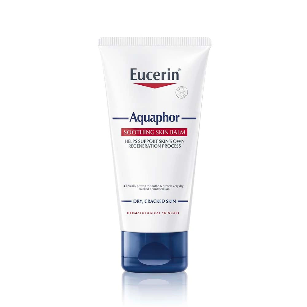 EUCERIN Aquaphor Soothing Skin Balm voide 45 ml Vedetön voide, joka korjaa, suojaa ja rauhoittaa kuivaa ja erittäin kuivaa, halkeilevaa ja ärtynyttä ihoa.