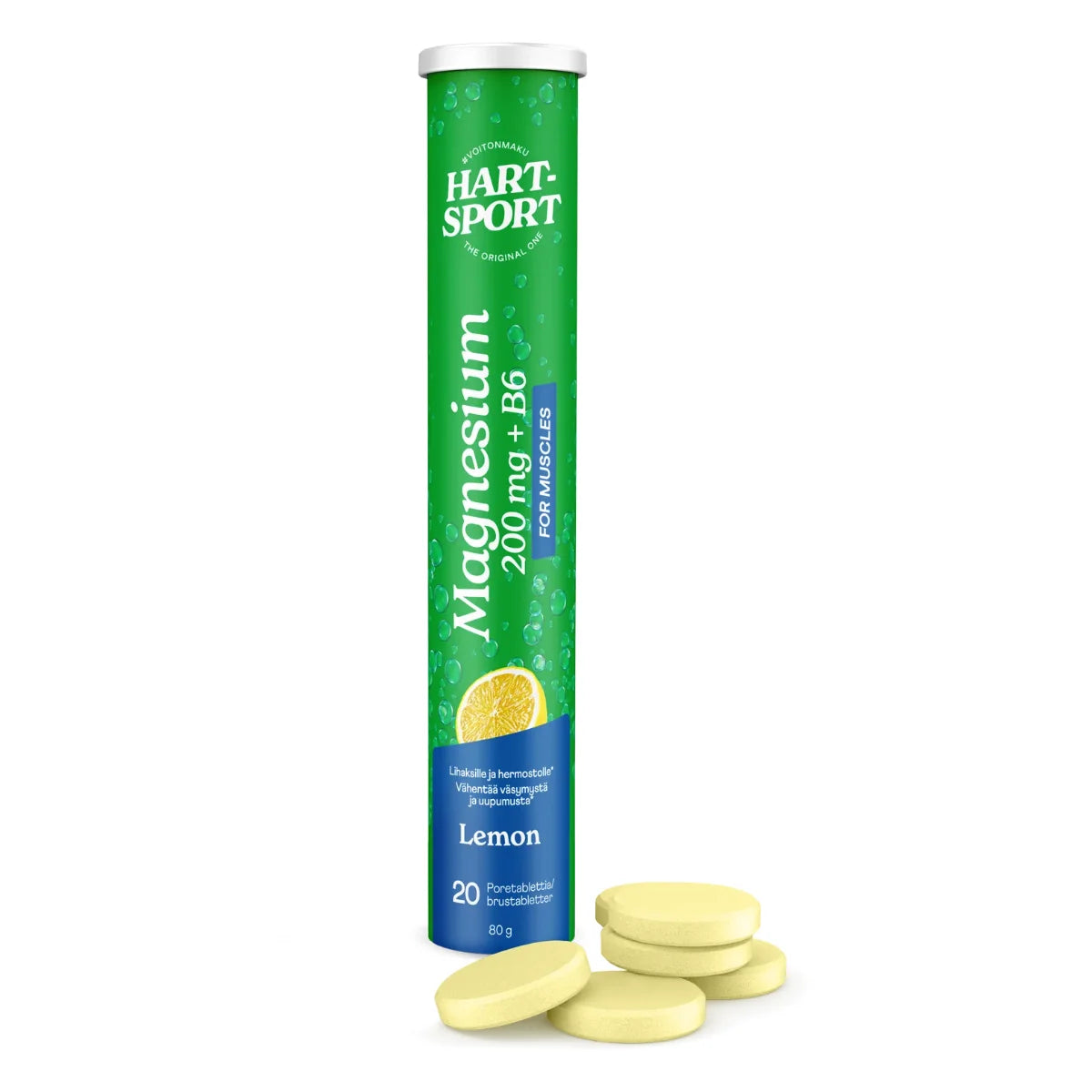 Hart-Sport Magnesium +B6 sitruuna poretabletti 20 kpl