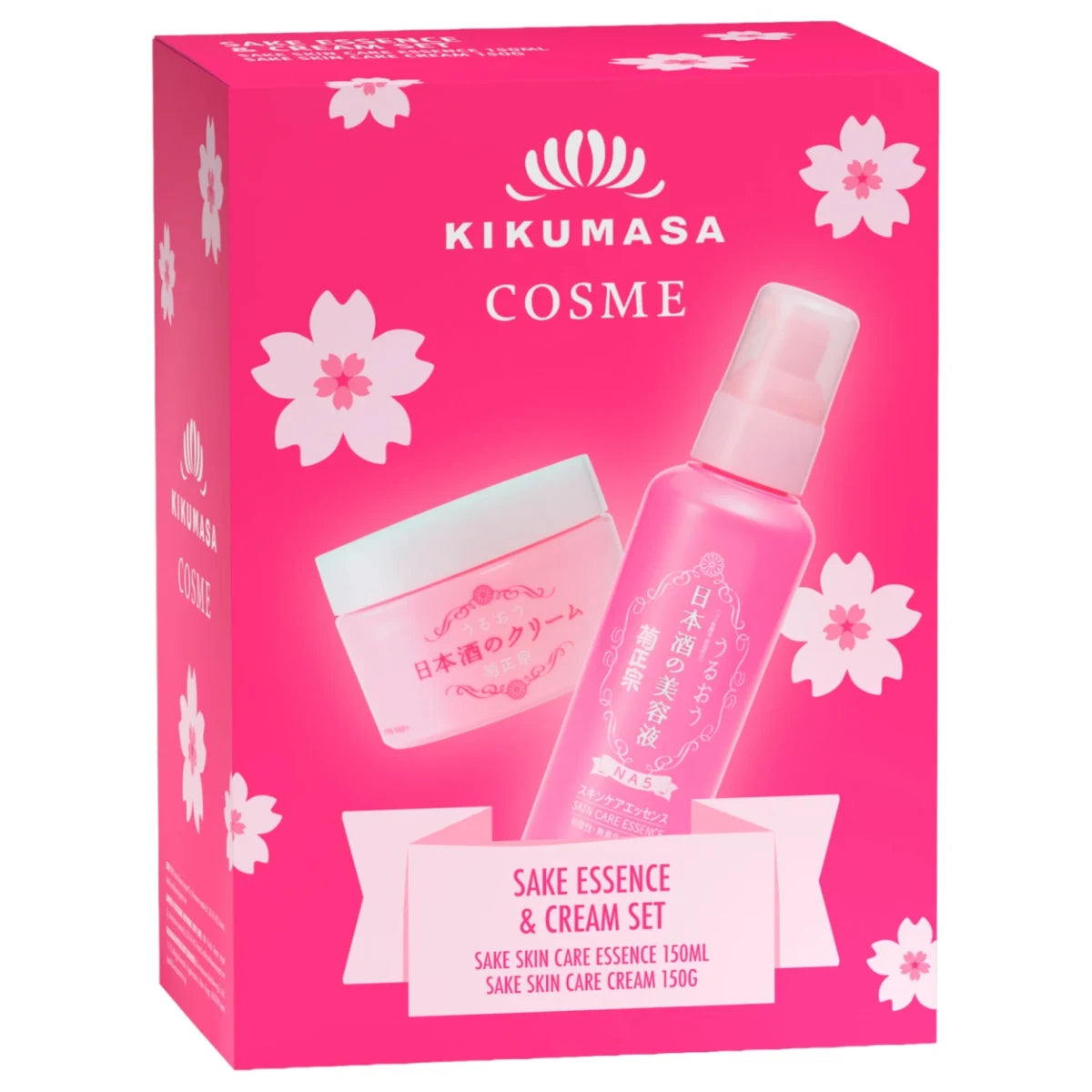KIKU-MASAMUNE Sake Essence & Cream Set – kosteuttava ja kirkastava sake-ihonhoitoduo