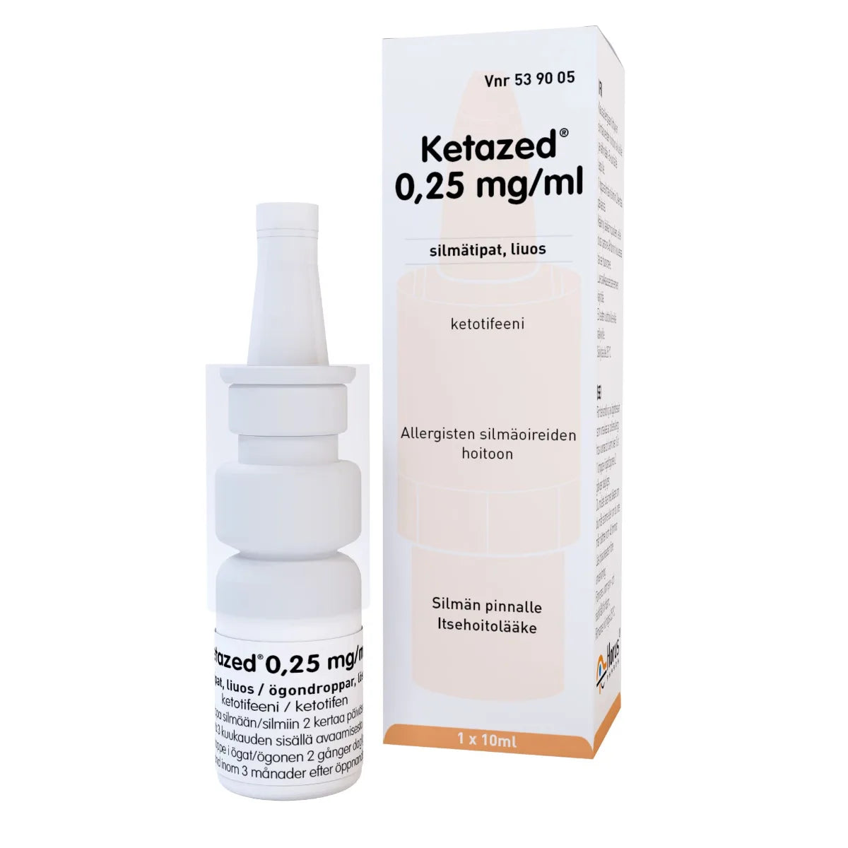 KETAZED silmätipat, liuos 0,25 mg/ml 10 ml