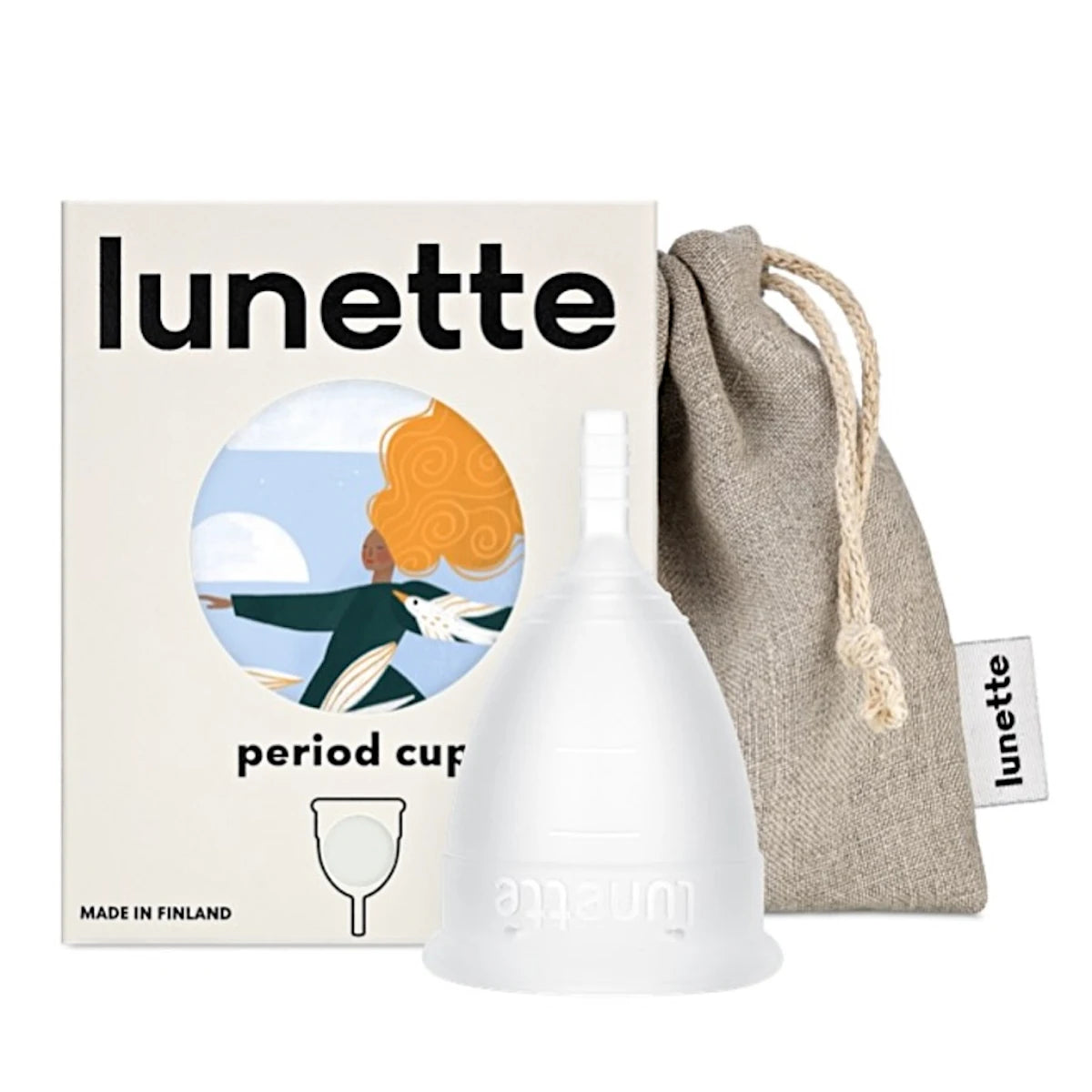 Lunette Kuukautiskuppi Kirkas koko 2 – kohtalaiseen tai runsaaseen vuotoon