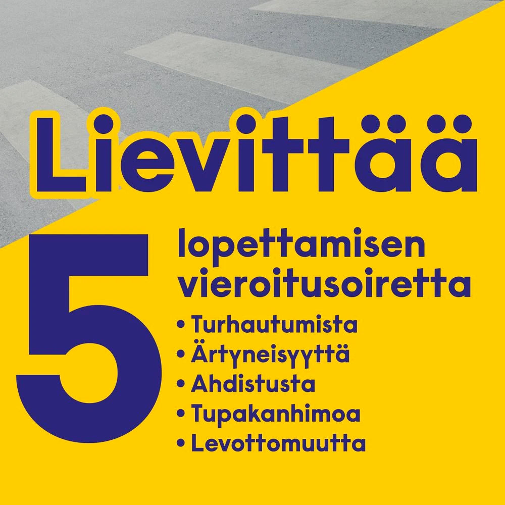 NICOTINELL LAKRITS 4 mg lääkepurukumi lievittää vieroitusoireita