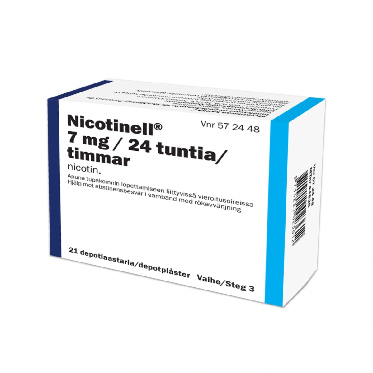 NICOTINELL depotlaastari 7 mg/24 h 21 kpl, Paranova