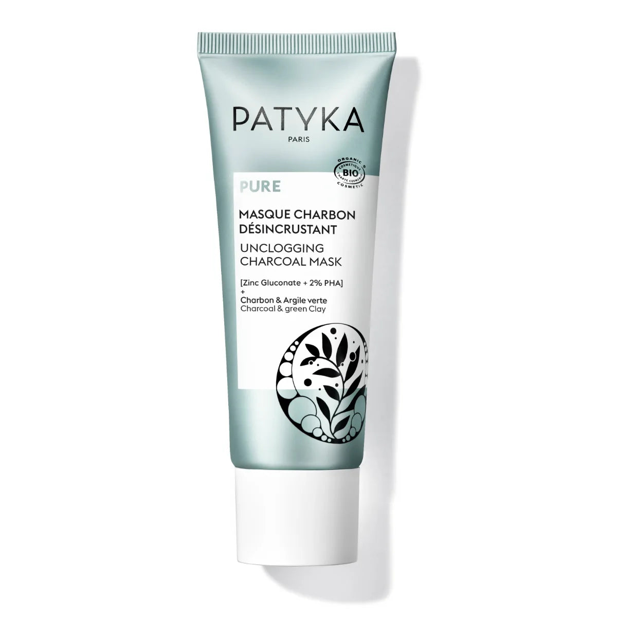 Patyka Unclogging Charcoal Mask 50 ml – detox-naamio tukkeutuneille huokosille 