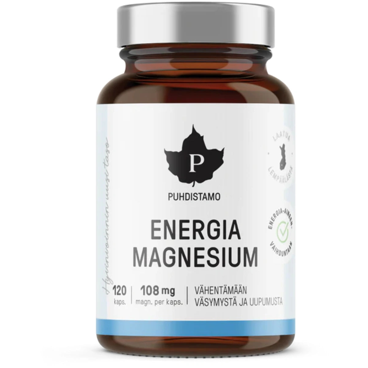 PUHDISTAMO Energia Magnesium kapseli 120 kpl