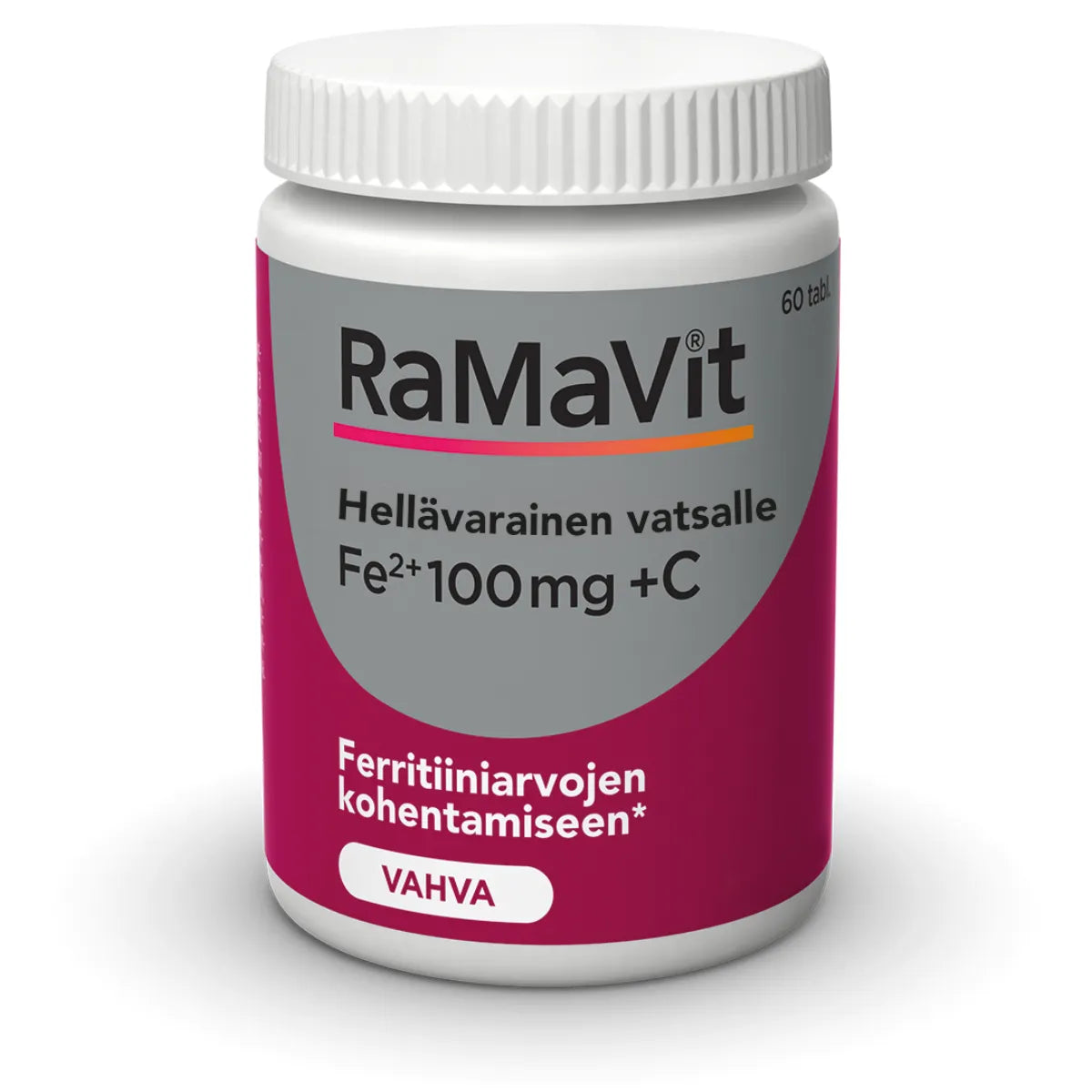Ramavit Rauta 100 mg 60 tabl – Vahva ja vatsaystävällinen rautavalmiste C-vitamiinilla