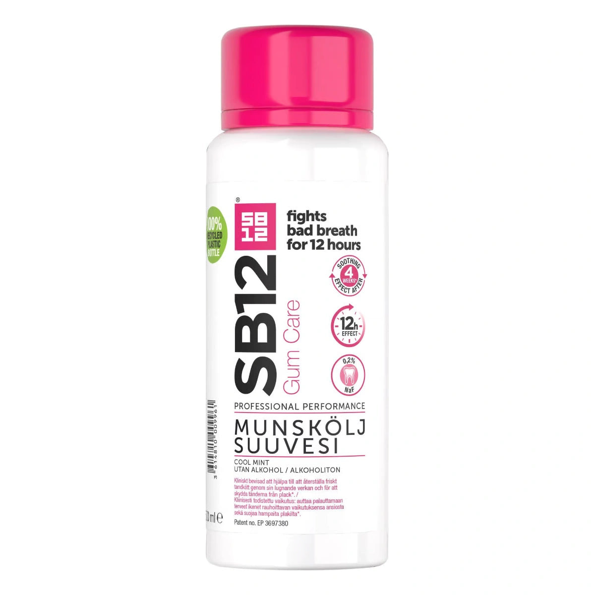 SB12 Gum Care Suuvesi Cool Mint 500 ml – monivaikutteinen suuvesi 