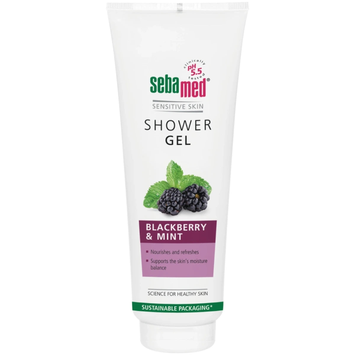 SEBAMED Karhunvatukka & Minttu suihkugeeli 250 ml sopii herkällekin iholle