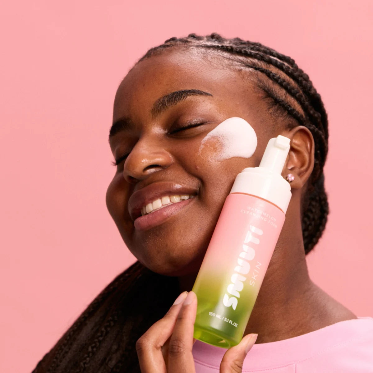Smuuti Skin Watermelon Cleansing Foam 150 ml hellävarainen puhdistusvaahto