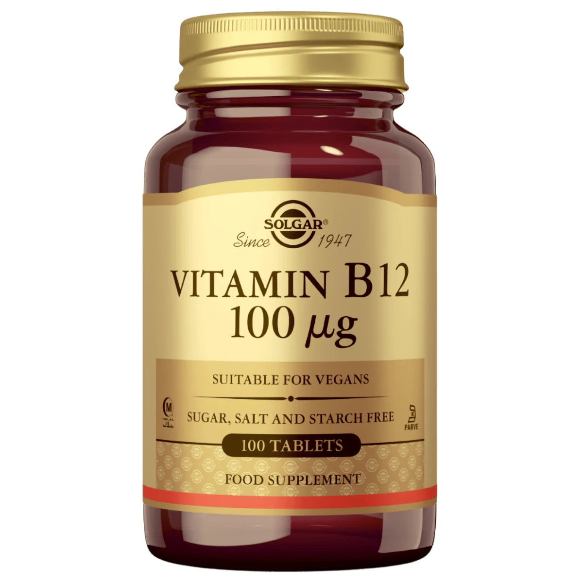 Solgar B12-vitamiini 100 µg 100 tabl