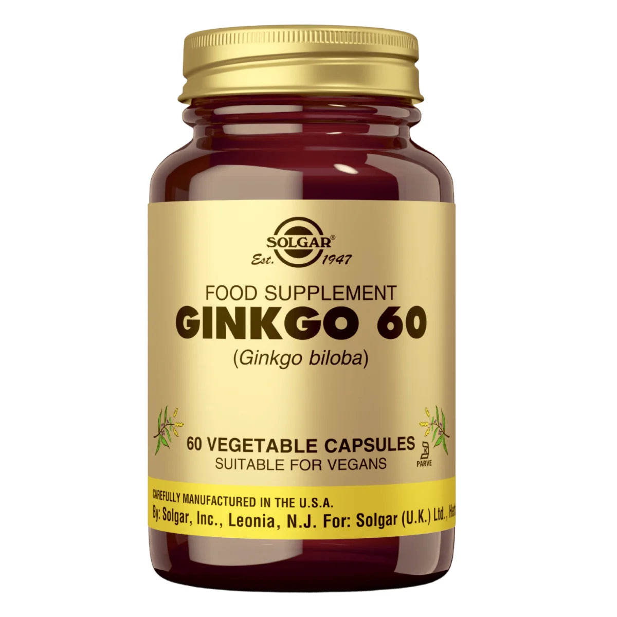 SOLGAR Ginkgo 60 – Ginkgo biloba 60 kaps