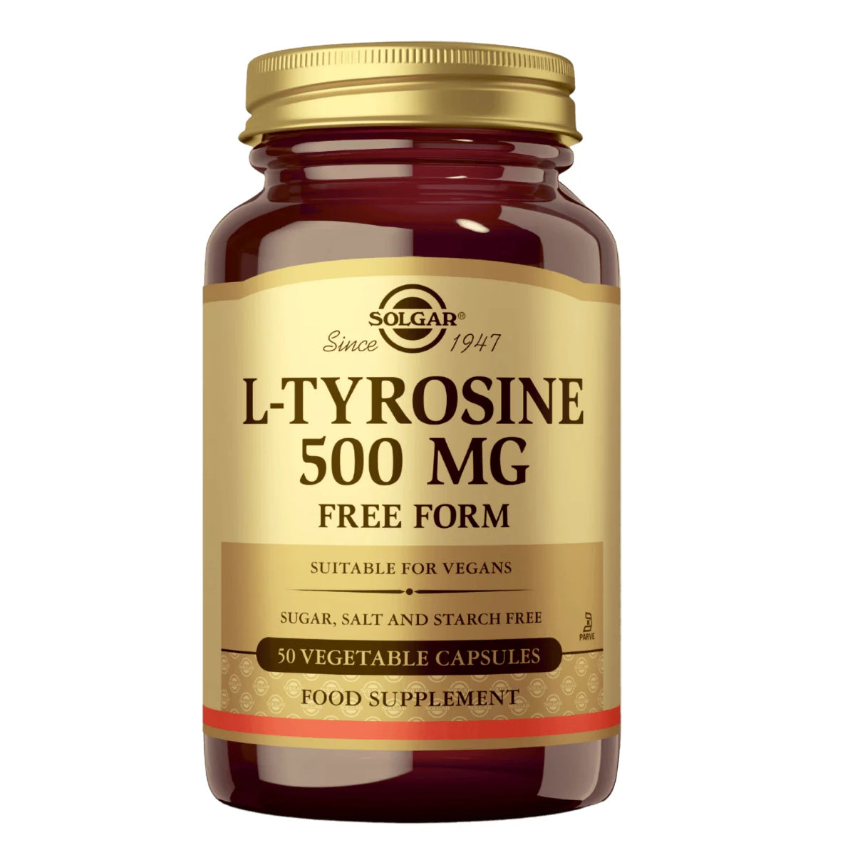 SOLGAR L-Tyrosiini 500 mg 50 kaps