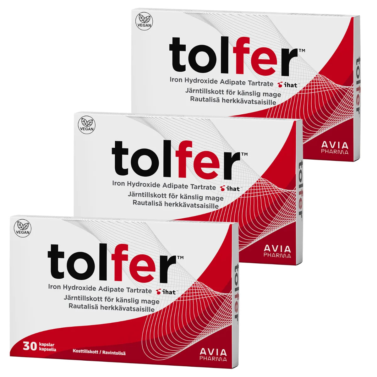 Tolfer rautavalmiste (IHAT) 30 mg 3x30 kaps rautalisä