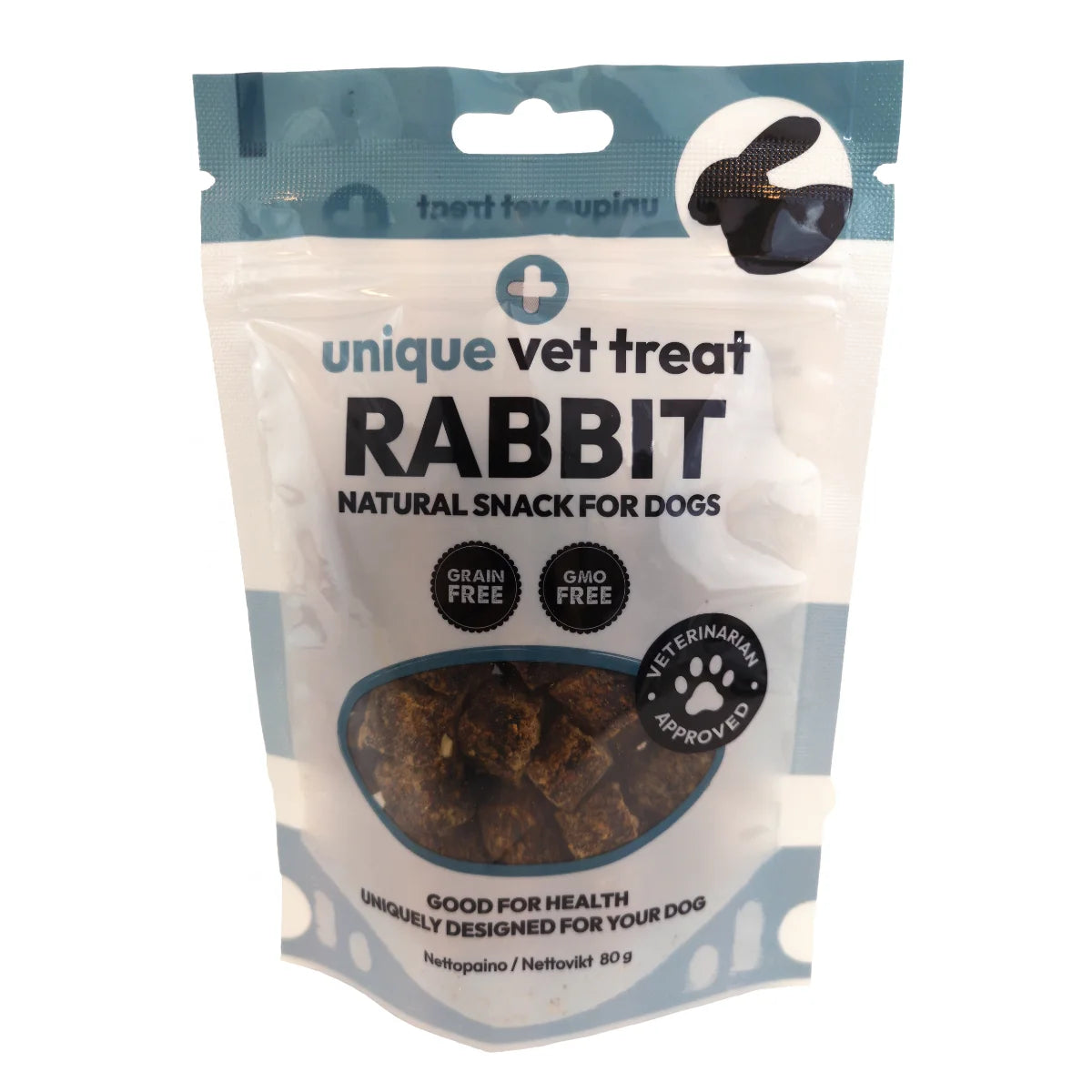 Unique Vet Treat Rabbit – pehmeä kaniherkku herkkähampaisille koirille