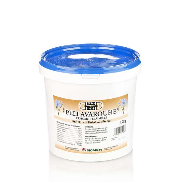 BLACK HORSE Pellavarouhe vet hevoselle 1,5 kg