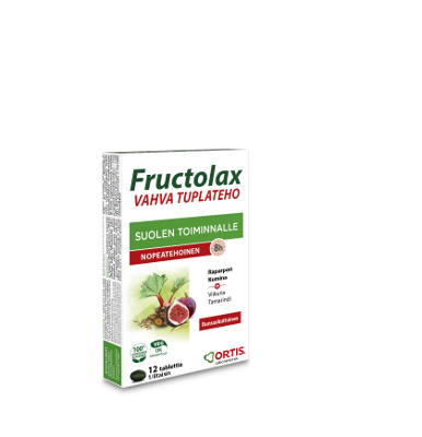 FRUCTOLAX VAHVA TUPLATEHO TABLETTI SUOLEN TOIMINNAN EDISTÄMISEEN 12 KPL