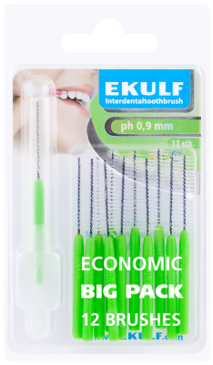 EKULF HAMMASVÄLIHARJA PH ABC 0,9 VIHREÄ 12 KAPPALETTA