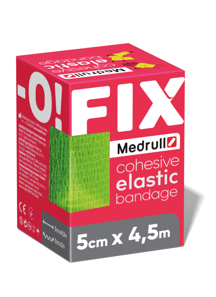 MEDRULL FIX-O ITSEKIINNITTYVÄ TUKISIDOS 5CM×4,5M, 1 KAPPALE