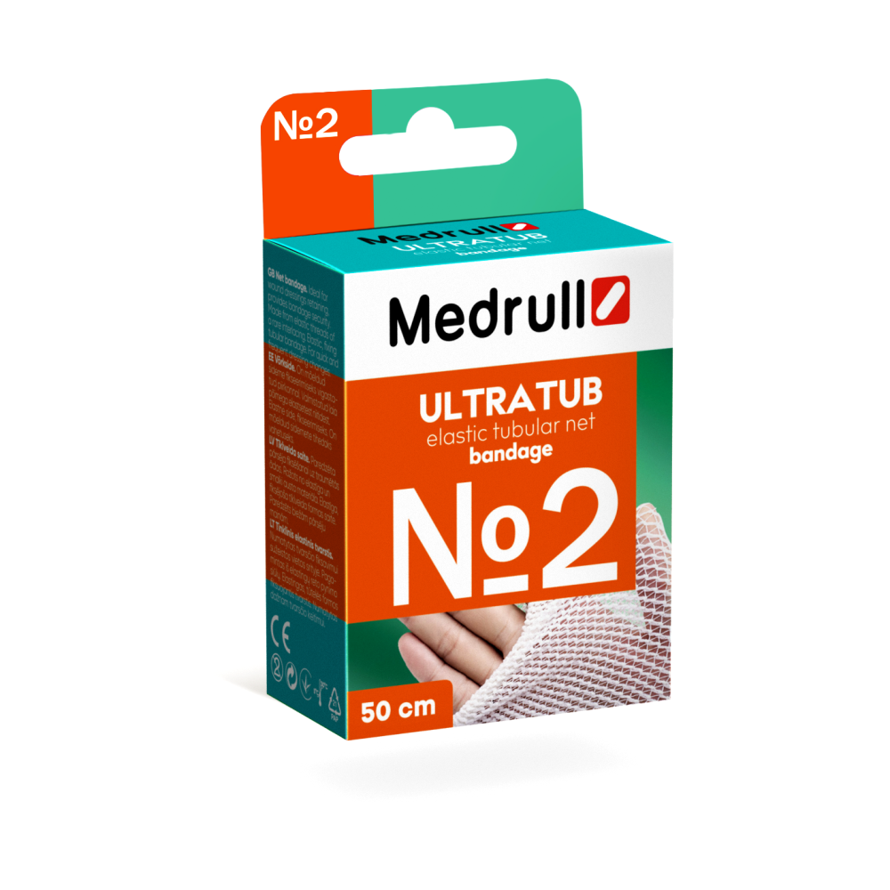 MEDRULL ULTRATUB JOUSTAVA PUTKISIDE NRO 2 JALKAAN, RANTEESEEN, KÄMMENEEN, KYYNÄRPÄÄHÄN 2CMX50CM 2 KAPPALETTA