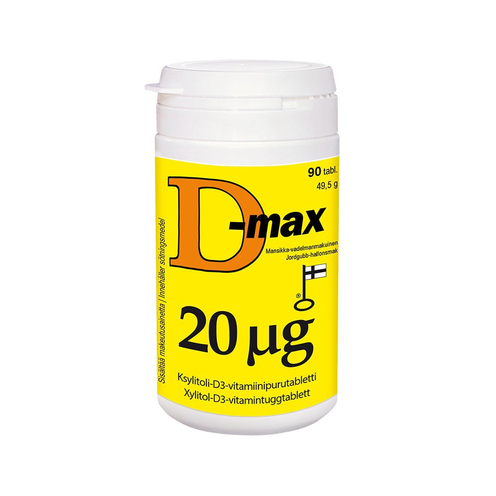 D-MAX 20 MIKROG 90 TABLETTIA