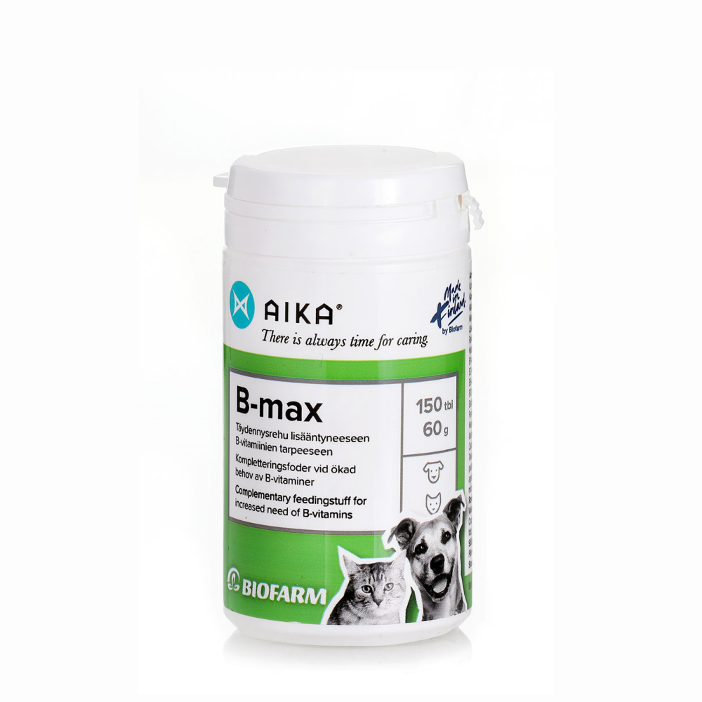 AIKA B-MAX KISSOILLE JA KOIRILLE 150 TABLETTIA