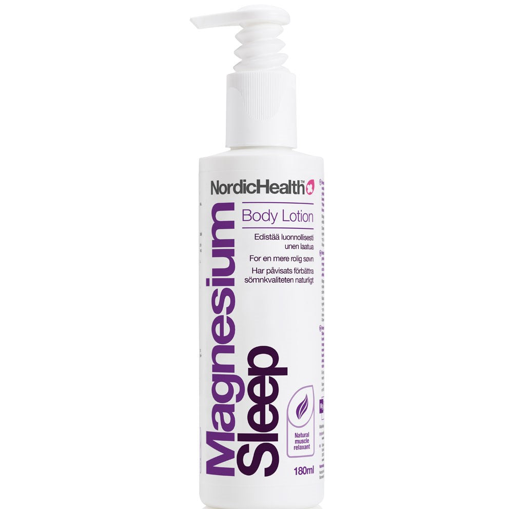 NORDIC HEALTH Sleep Lotion rentouttava magnesiumvoide 180 ml