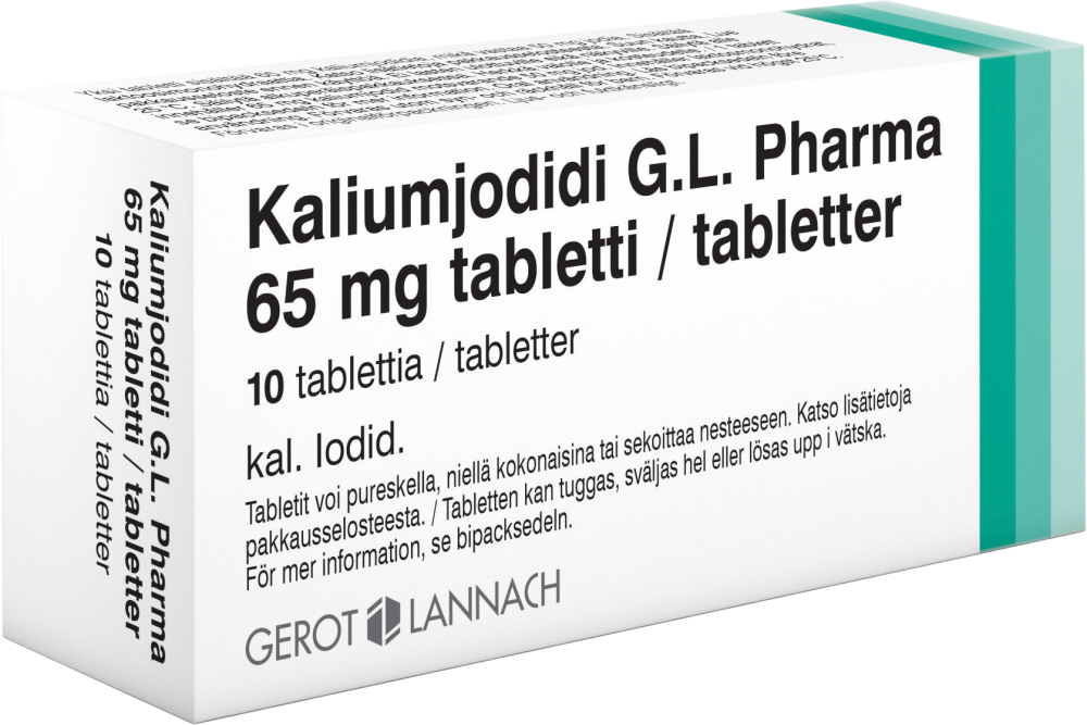 KALIUMJODIDI G.L.PHARMA 65 mg tabletti 10 kpl