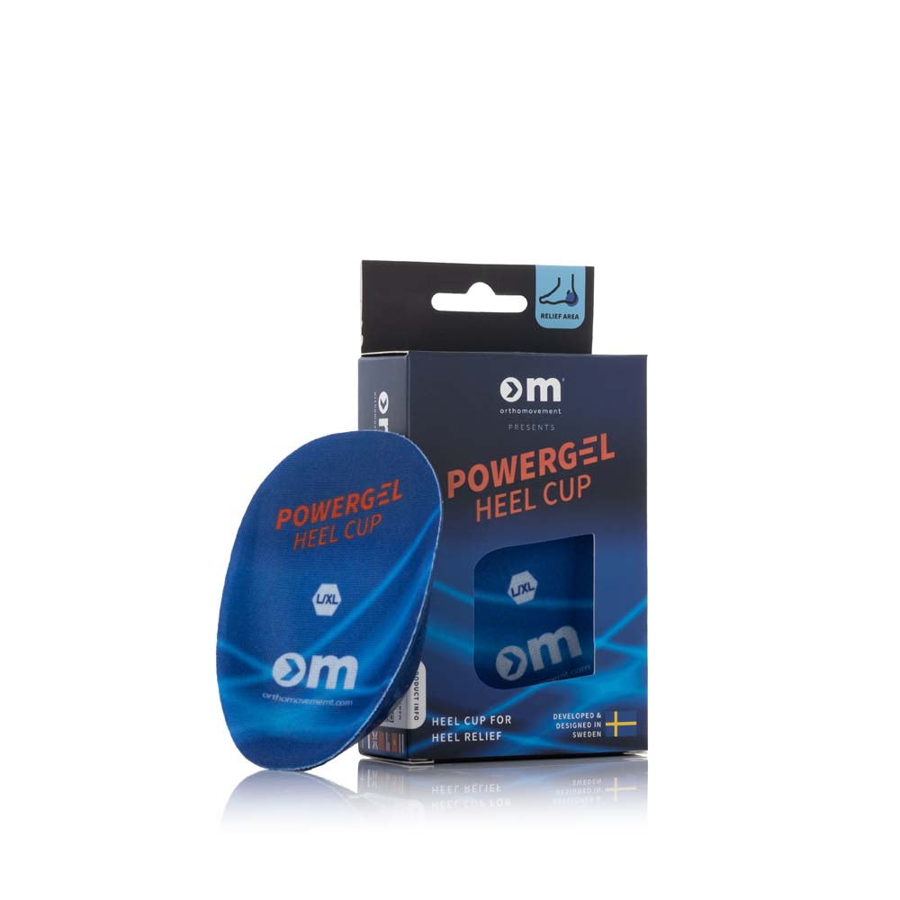 OM Power gel heel cup korkea kantapääkuppi geeli, koko L/XL 1 kpl