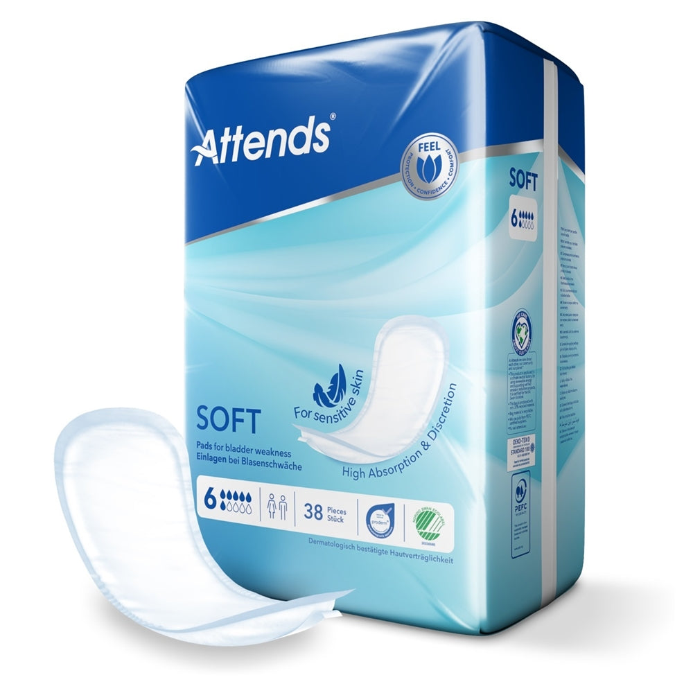 ATTENDS Soft 6 Super tippasuoja 38 kpl