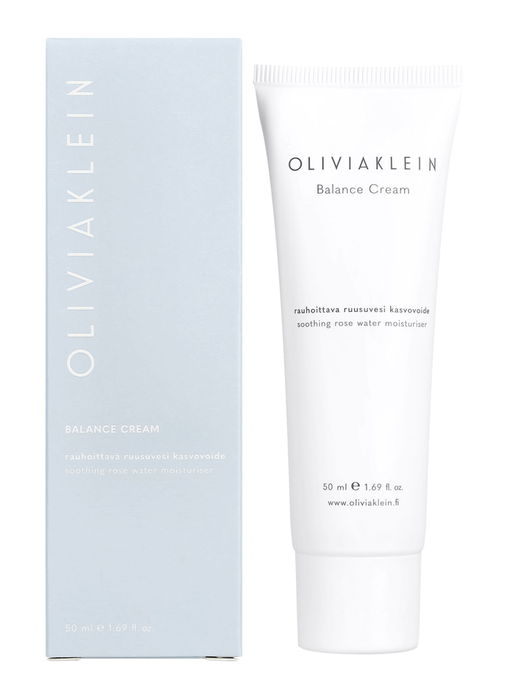 OLIVIA Klein Balance Cream rauhoittava ruusuvesi kosteusvoide 50 ml