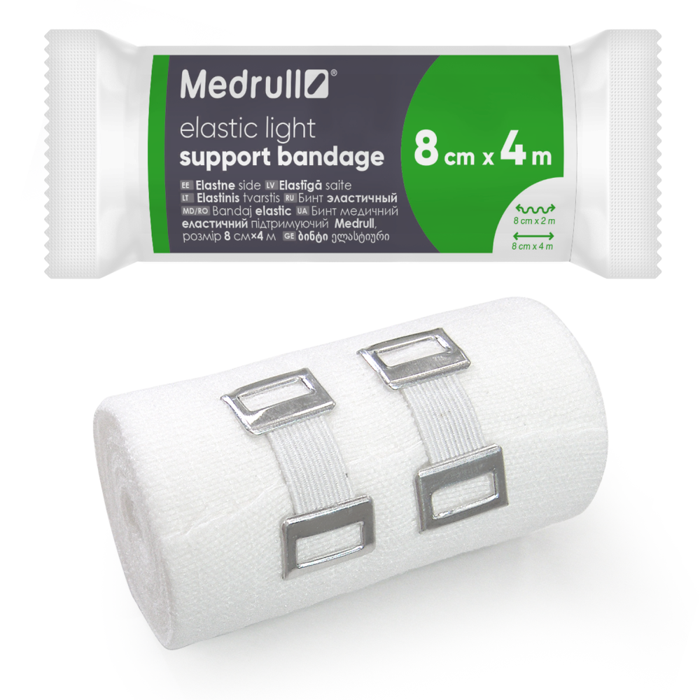 MEDRULL Elastinen ideaaliside 8 cm x 4 m 1 kpl