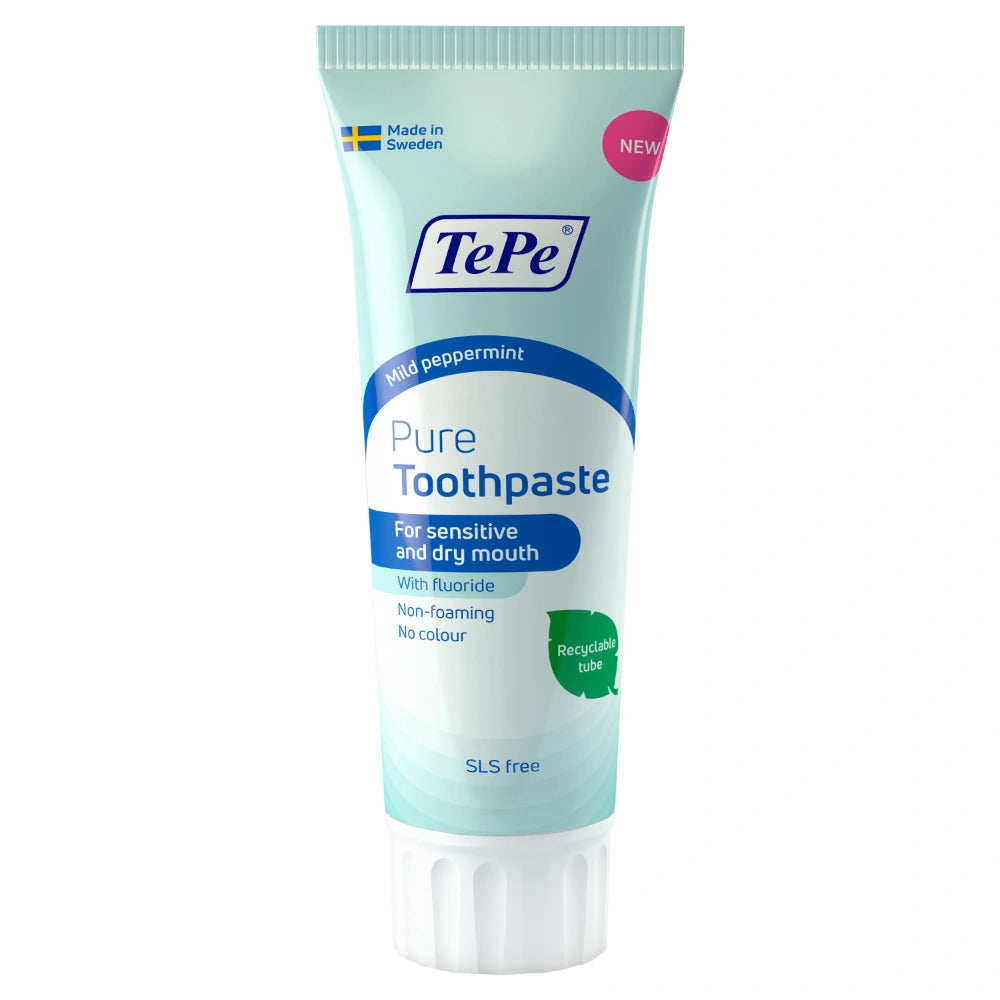 TEPE Pure mieto piparminttu hammastahna kuivalle ja herkälle suulle 75 ml