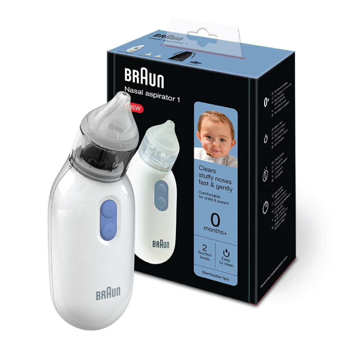 BRAUN Elektroninen nenän niistäjä