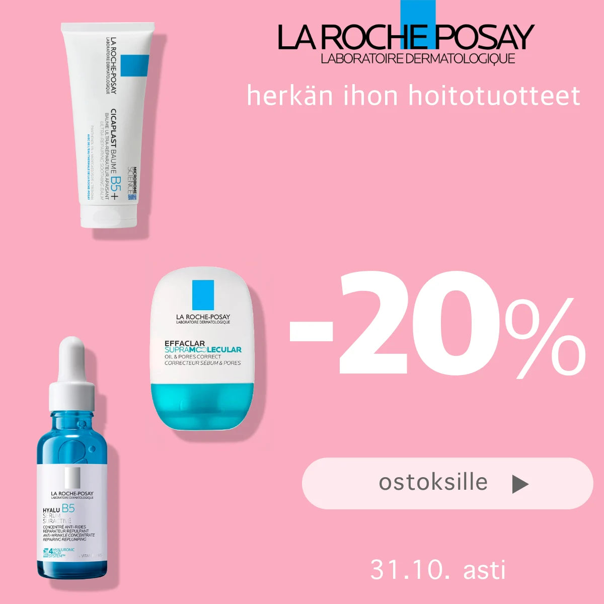 La Roche-Posay -20% lokakuun ajan