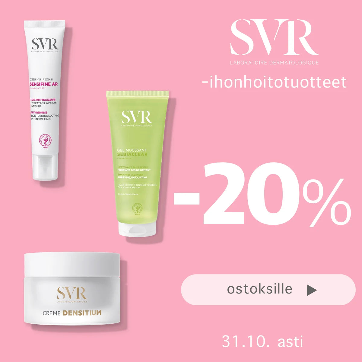 SVR -20% lokakuun ajan