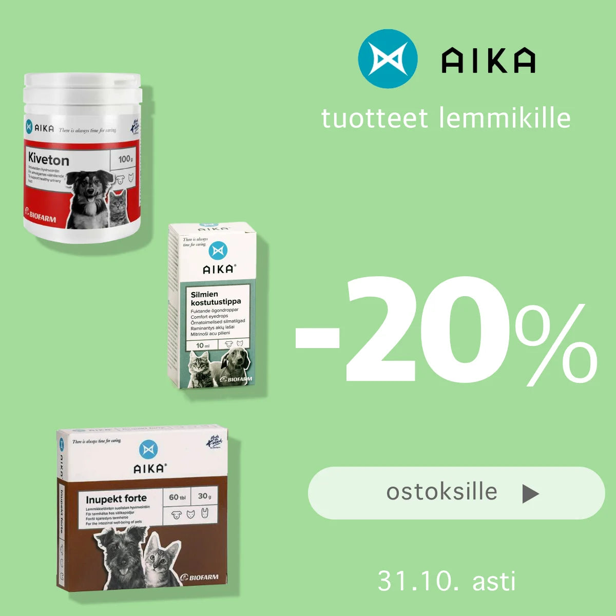 Aika -20% lokakuun ajan
