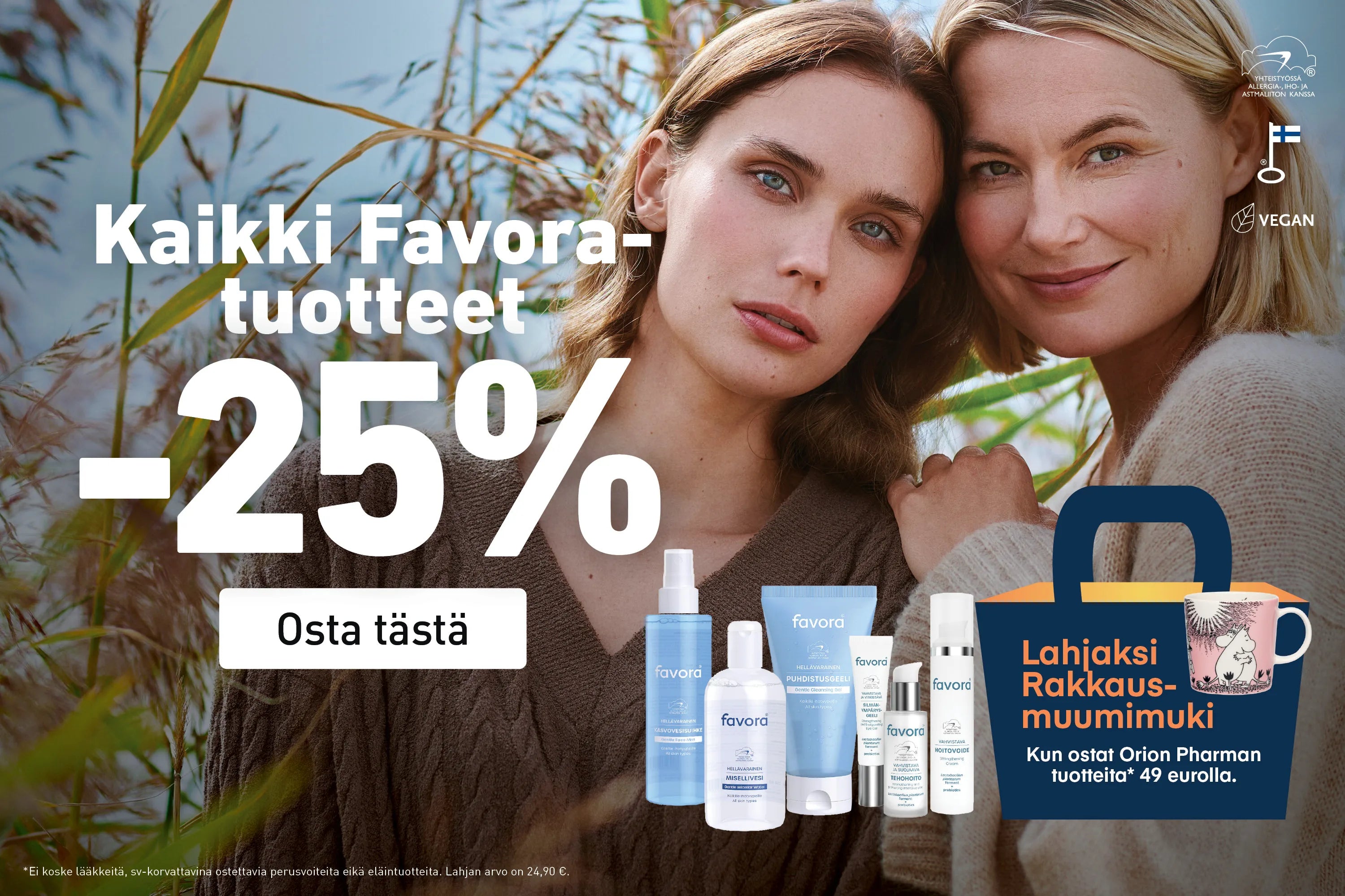 Favora -25% syyskuun ajan