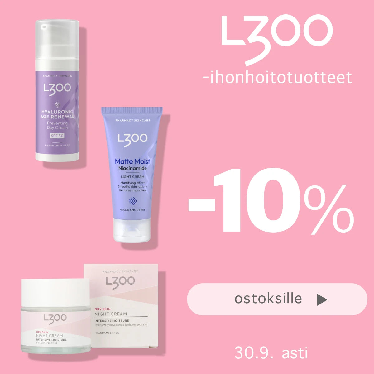 L300 -10% syyskuun ajan