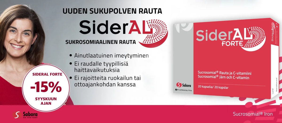 Sideral Forte -15% syyskuun ajan