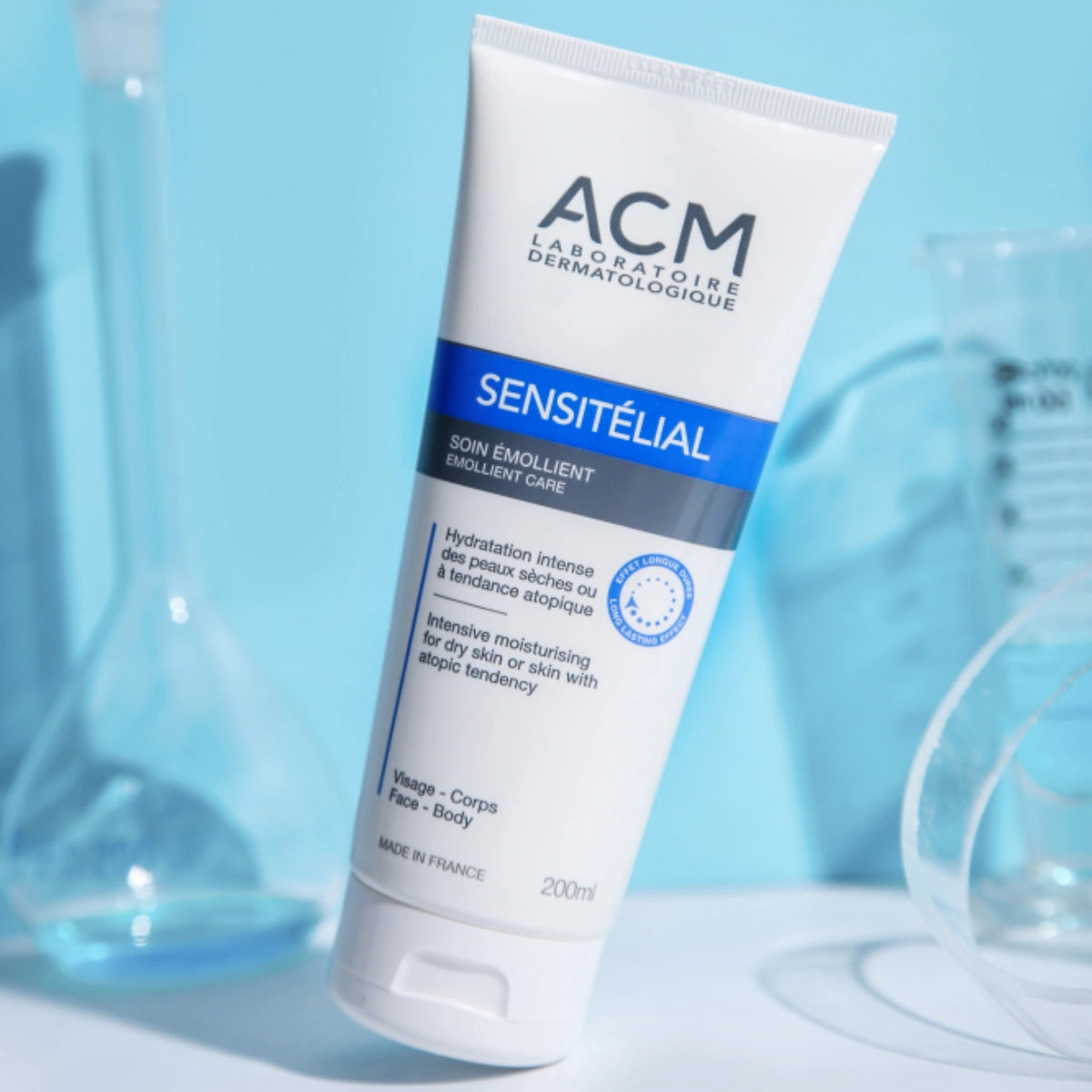 ACM Sensitelial Emollient Care perusvoide 200 ml intensiivisesti kosteuttava voide kuivalle ja atooppiselle iholle